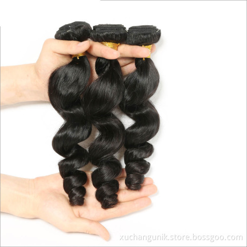 Uniky wholesale 10A brazilian cuticle aligned hair,100% virgin human indian hair, peruvian hair bundles with lace front closure